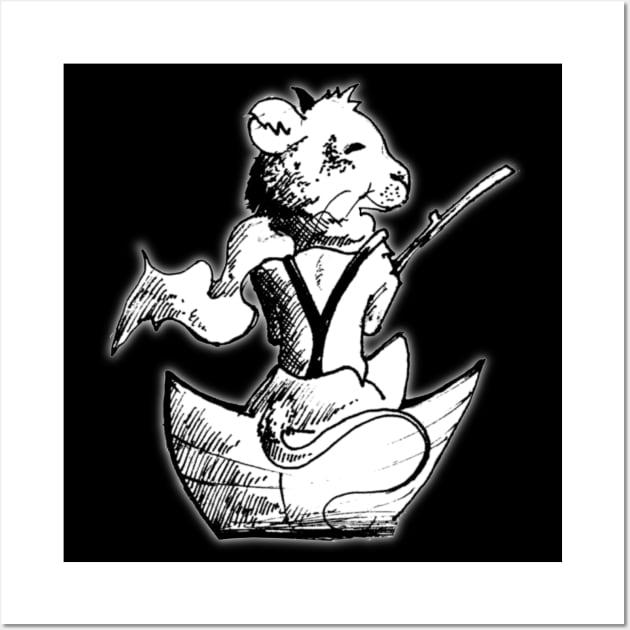 Alternate version of, Ratty The river rat - Children's book inspired designs Wall Art by STearleArt